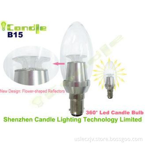 Dimmable Light 360 Led Bulb 3W Candle Warranty 3 Years 250L